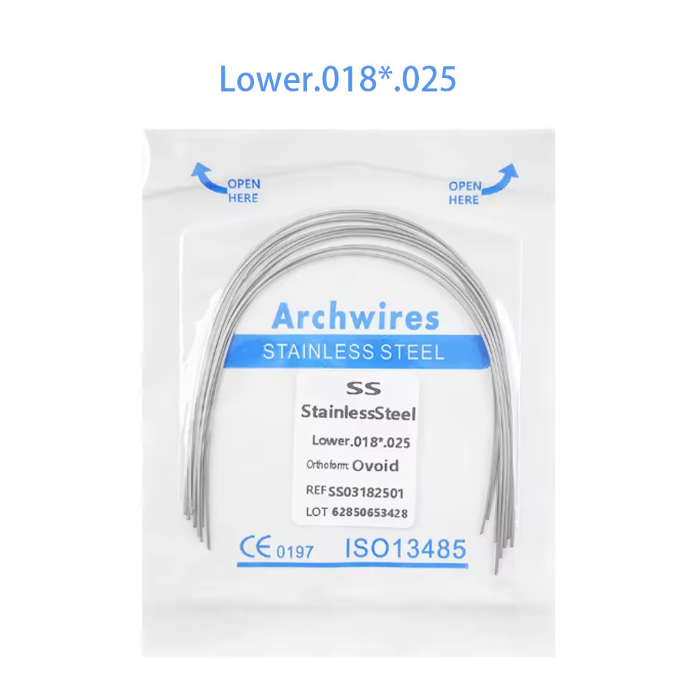 Dental Orthodontic Stainless Steel Wire Rectangular Arch Wires Ovoid 10pcs/pack