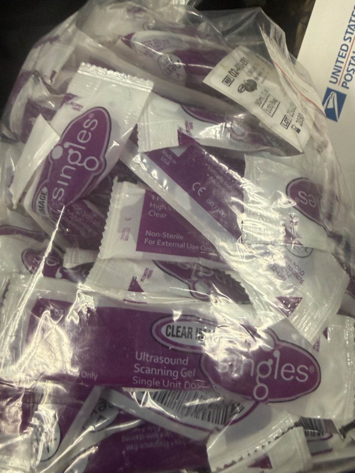 Next Medical Clear Image Ultrasound Gel 1oz Packets 100pk Single Use 02-400-030