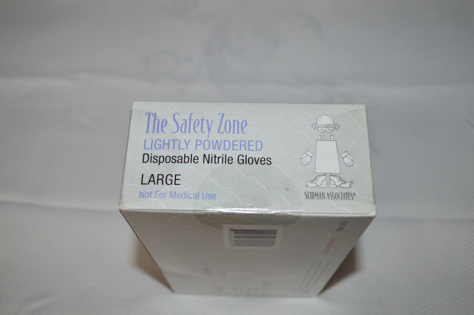 THE SAFTEY ZONE ~ DISPOSABLE NITRILE GLOVES ~ AMBIDEXTROUS ~ 100 COUNT ~ LARGE