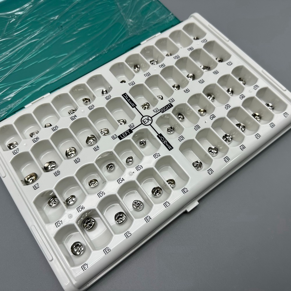 48 Dental Kids Primary Molar Crowns Stainless Steel Pediatric crown 48 Sizes USA