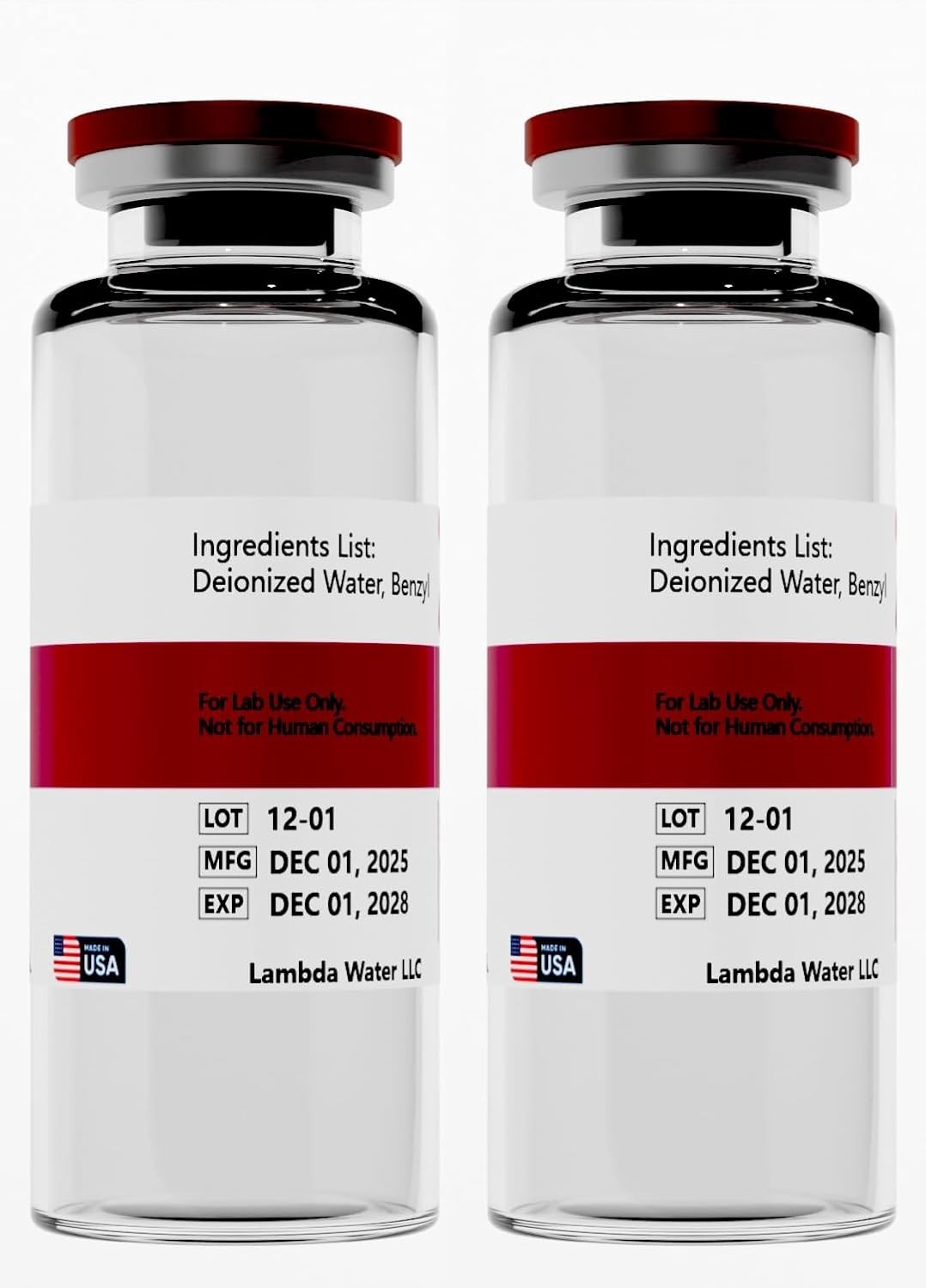 Reconstitution Solution – 4-Pack 30ml – Ultra Clean in Premium Glass Vials