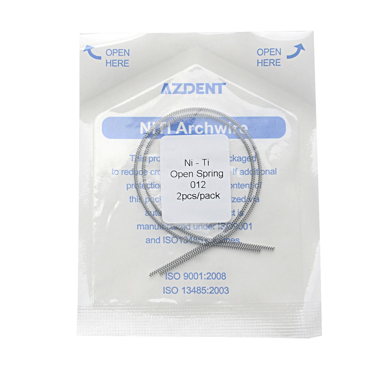 Dental Orthodontic NTIT Alloy Open Coil Springs 0.010*180mm/0.012*180mm 2pcs/PK