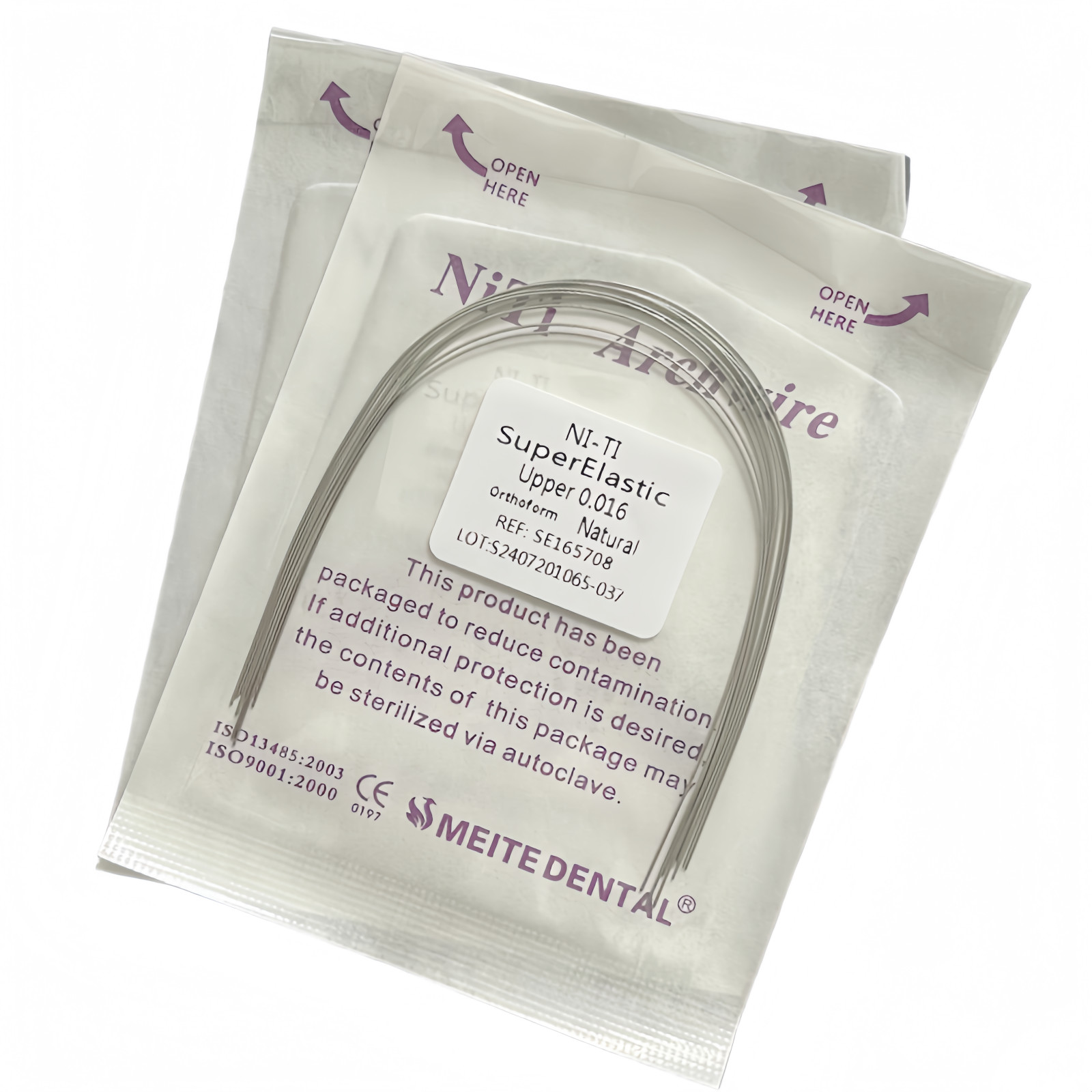 100PCS Dental Orthodontic Niti Arch Wire Natural Form Arches Round Rectangular