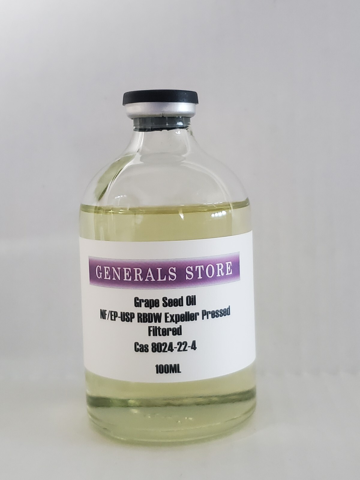 Grape Seed Oil NF/EP -USP RBDW 100 OR 50ML Vial