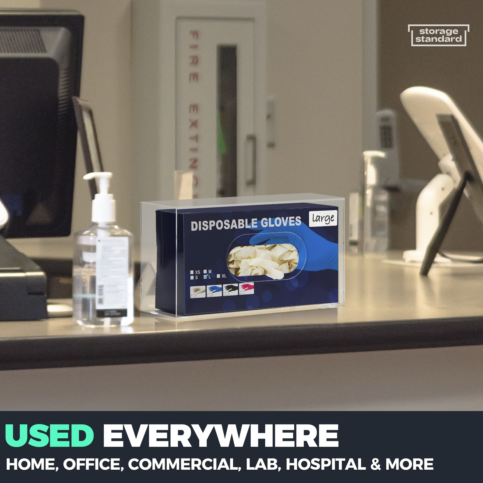 Glove Box Holder Wall Mount Glove Dispenser – Disposable Glove Holder Wall Mount