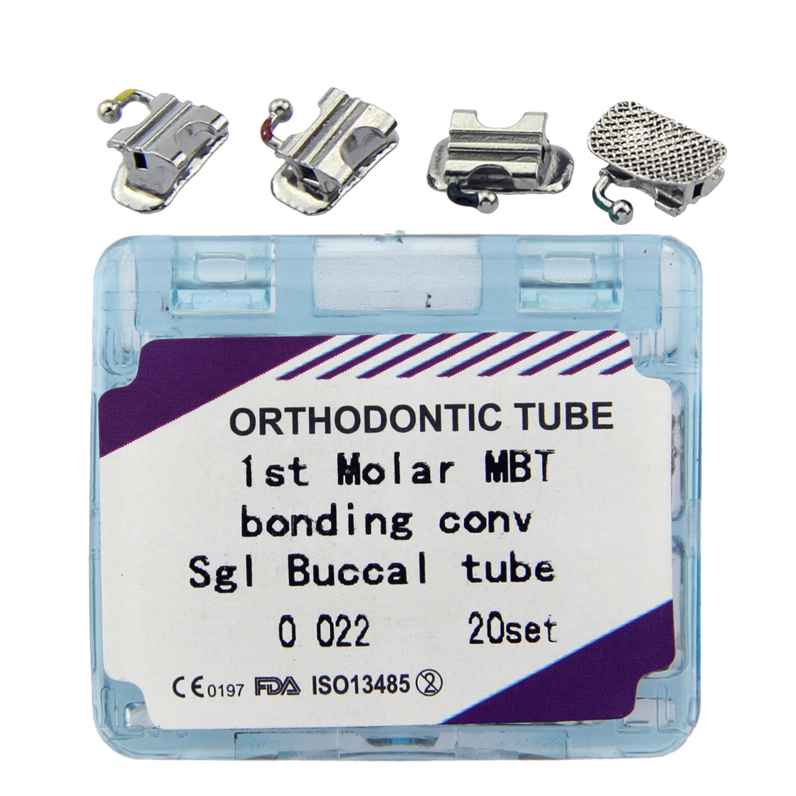 Orthodontic First Molar Bracket Buccal Tube Convertible tubo ortodoncia 80pcs