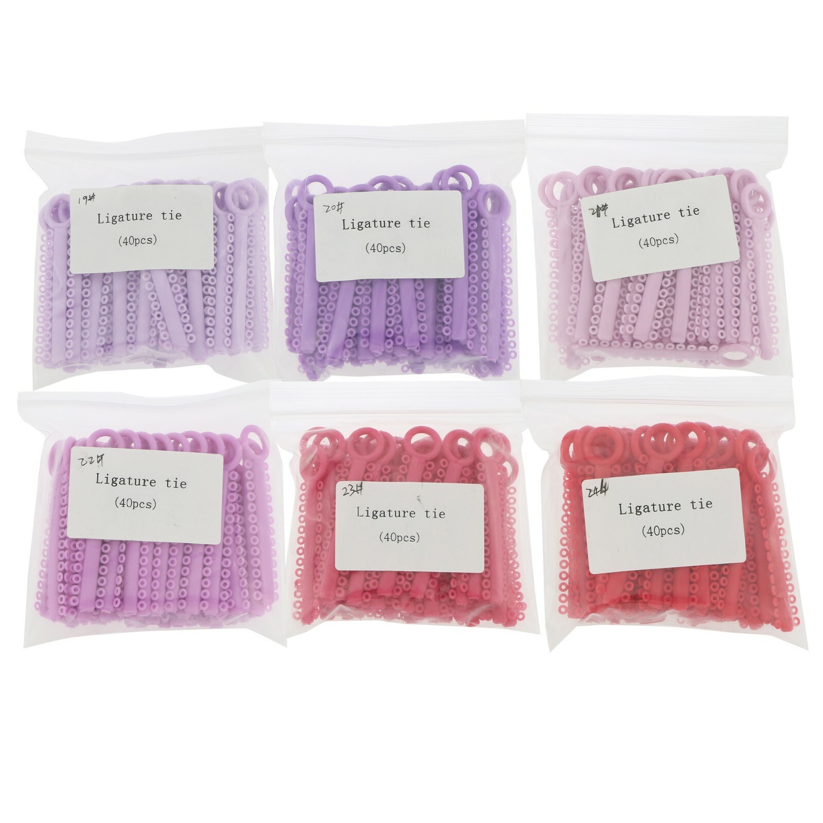 1040PCS Dental Orthodontic Ligature Tie Elastic Rubber Bands Ligadura Ortodoncia