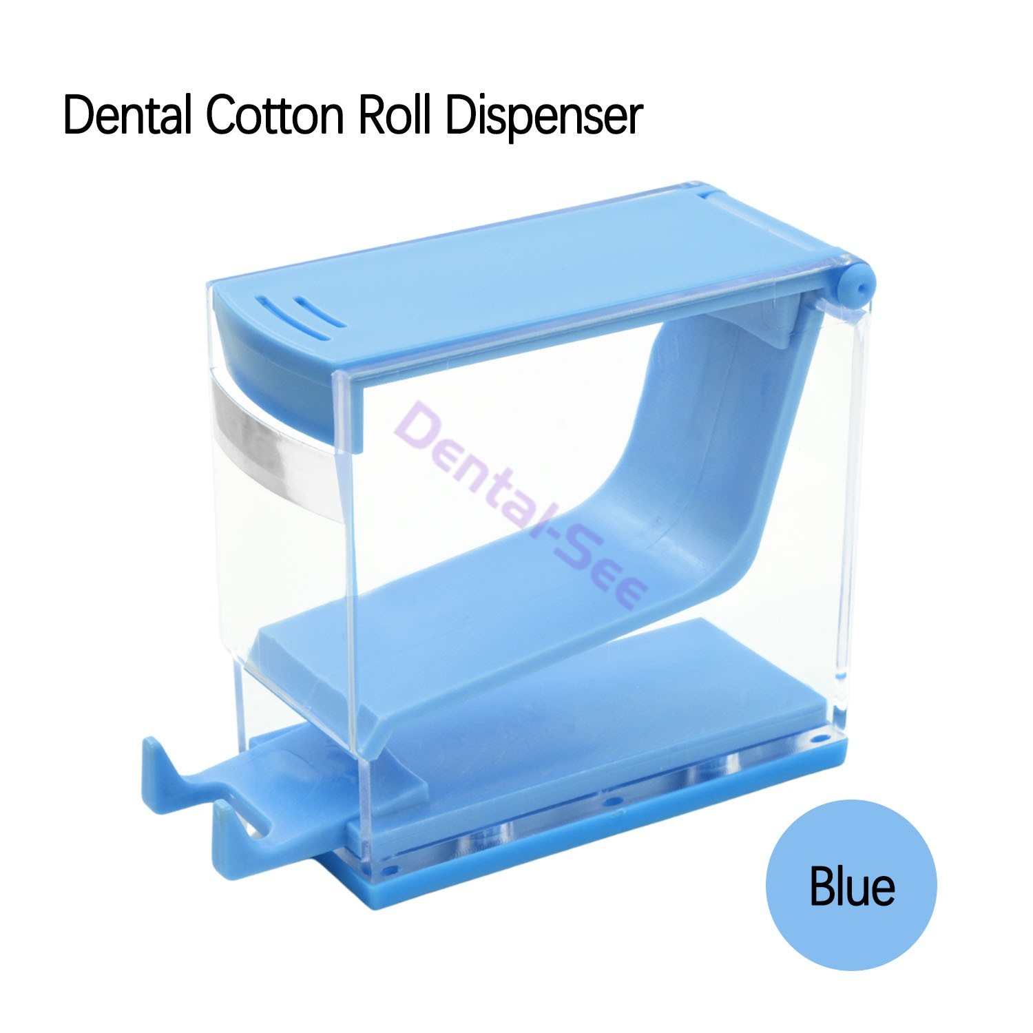Cotton Roll Dispenser Dental Dentist Press Type Cotton Rolls Storage Box