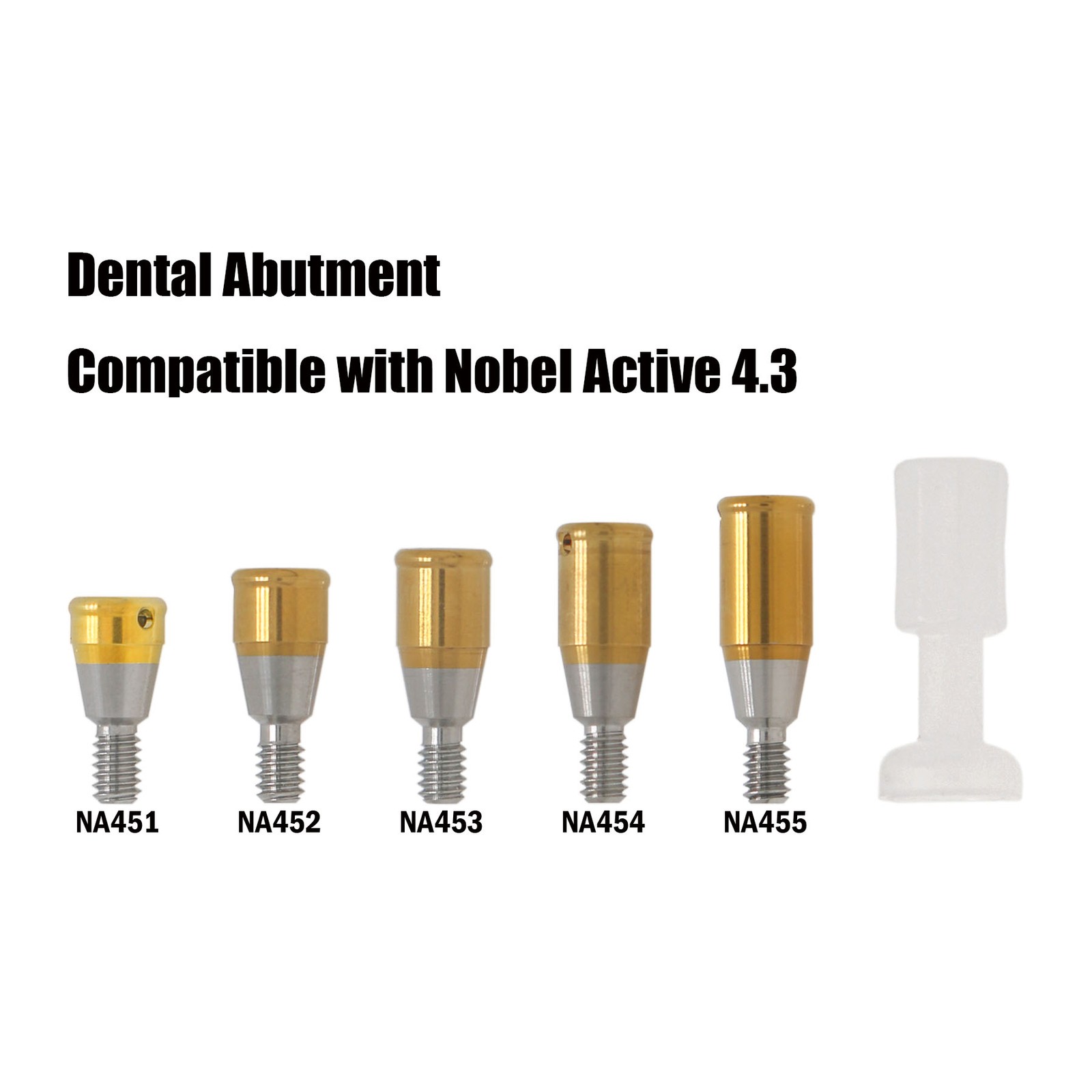 US Dental Locator Overdenture Abutment & Caps Fits Nobel/Hiossen/Zimmer/MIS/TSV