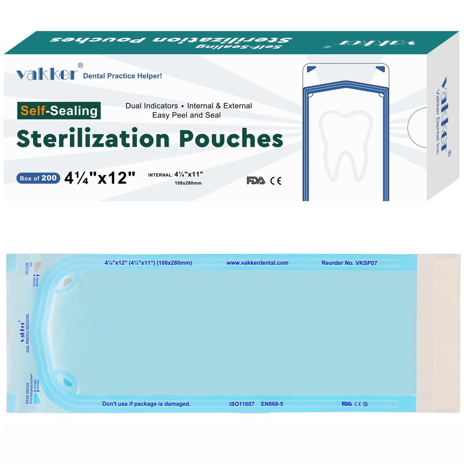 All size Self Sterilization Pouches Autoclave Sterilizer Bag Dental Tattoo Nail