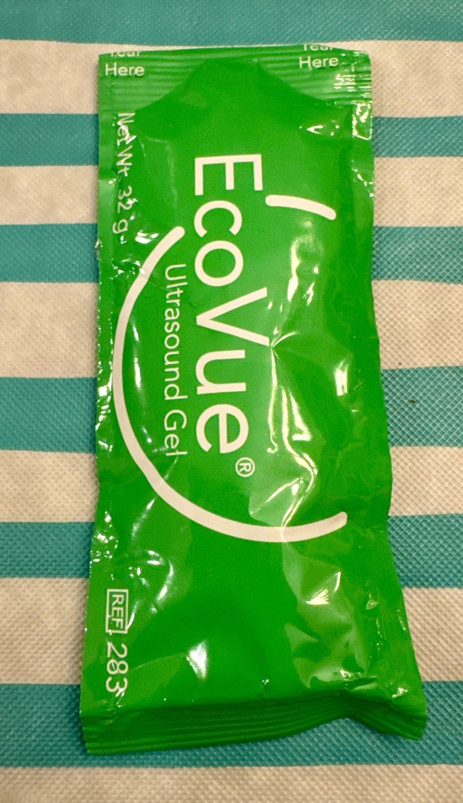 Ultrasound Gel EcoVue NonSterile 32 gram FlexPac 283 Box of 100 Exp 3-31-2028