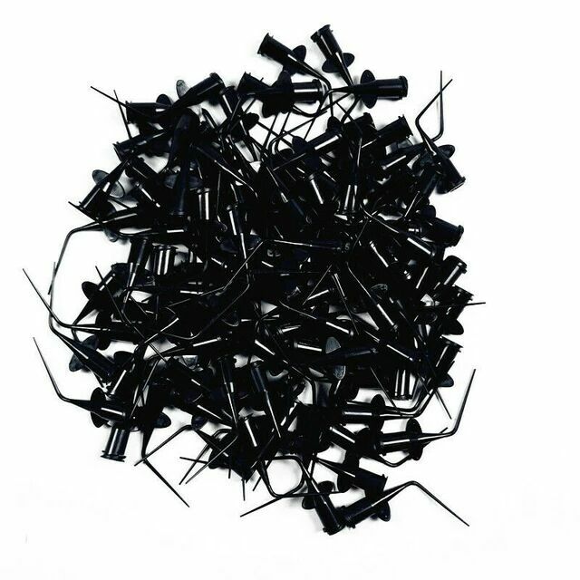 Dental Endodontic Disposable Syringe Irrigation Tip Clear/Blue/Black 100pcs/Pack