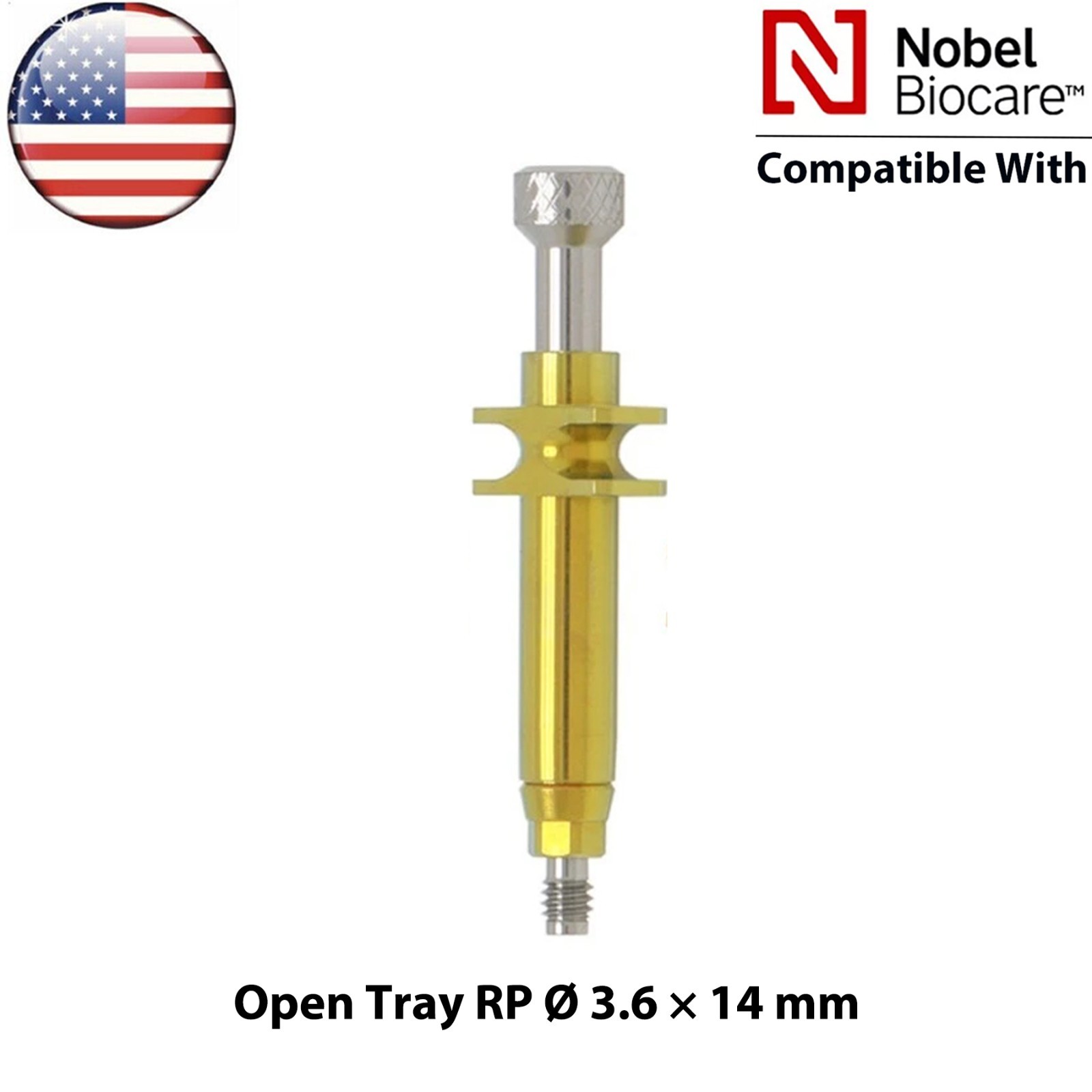 US Nobel Impression Transfer Coping Open/Closed Tray NP/RP Fit Nobel Biocare