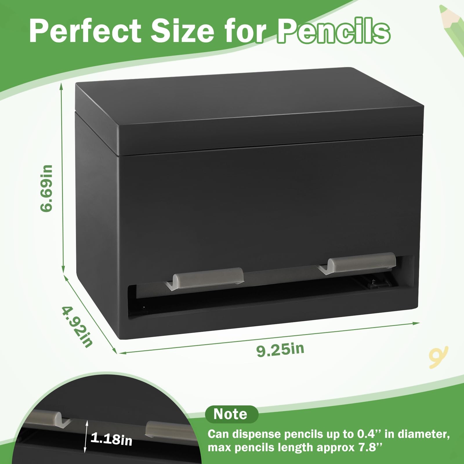 Aigybobo Pencil Dispenser For Classroom Wooden Pencil Holder For Desk Teacher