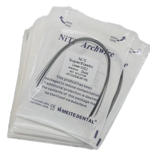 Dental Orthodontic Super Elastic Niti Round/Rectangular Arcos Arch Wires Ovoid