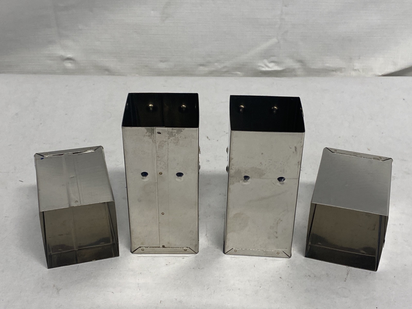 (2) BOEKEL Laboratory Stainless Sterilizing Autoclave Square Pipet Box Can 1366