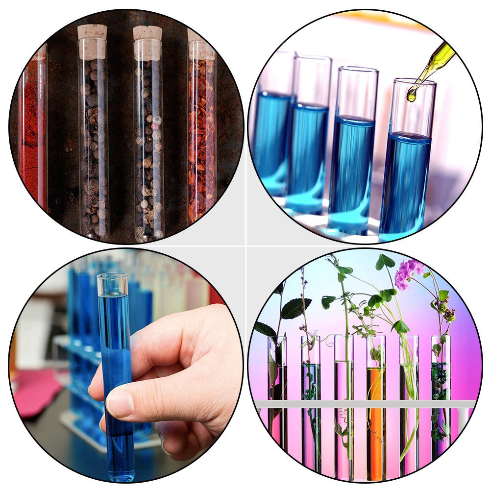 10-100x 20ml Glass Test Tubes With Cork Stopper Candy Party Wedding Reusable