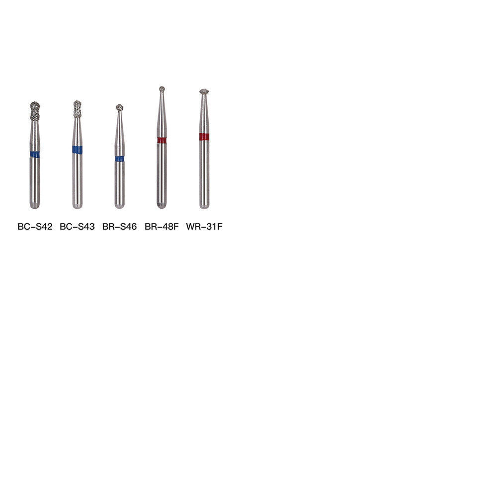 AZDENT Dental Diamond Burs For High Speed Handpiece Friction Grip 5Pcs/Box