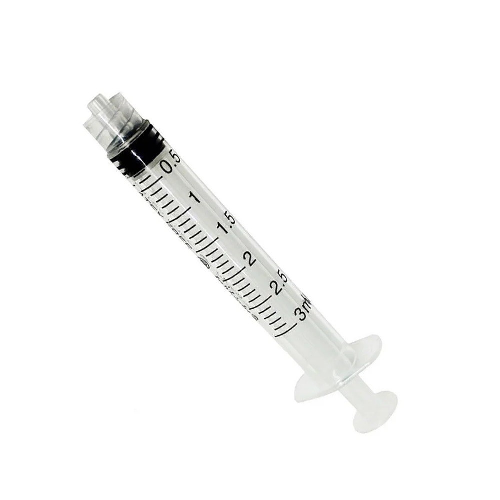 10x 3mL Disposable Syringe Luer Lock Tip Liquid Medical Plastic 3cc Sterile