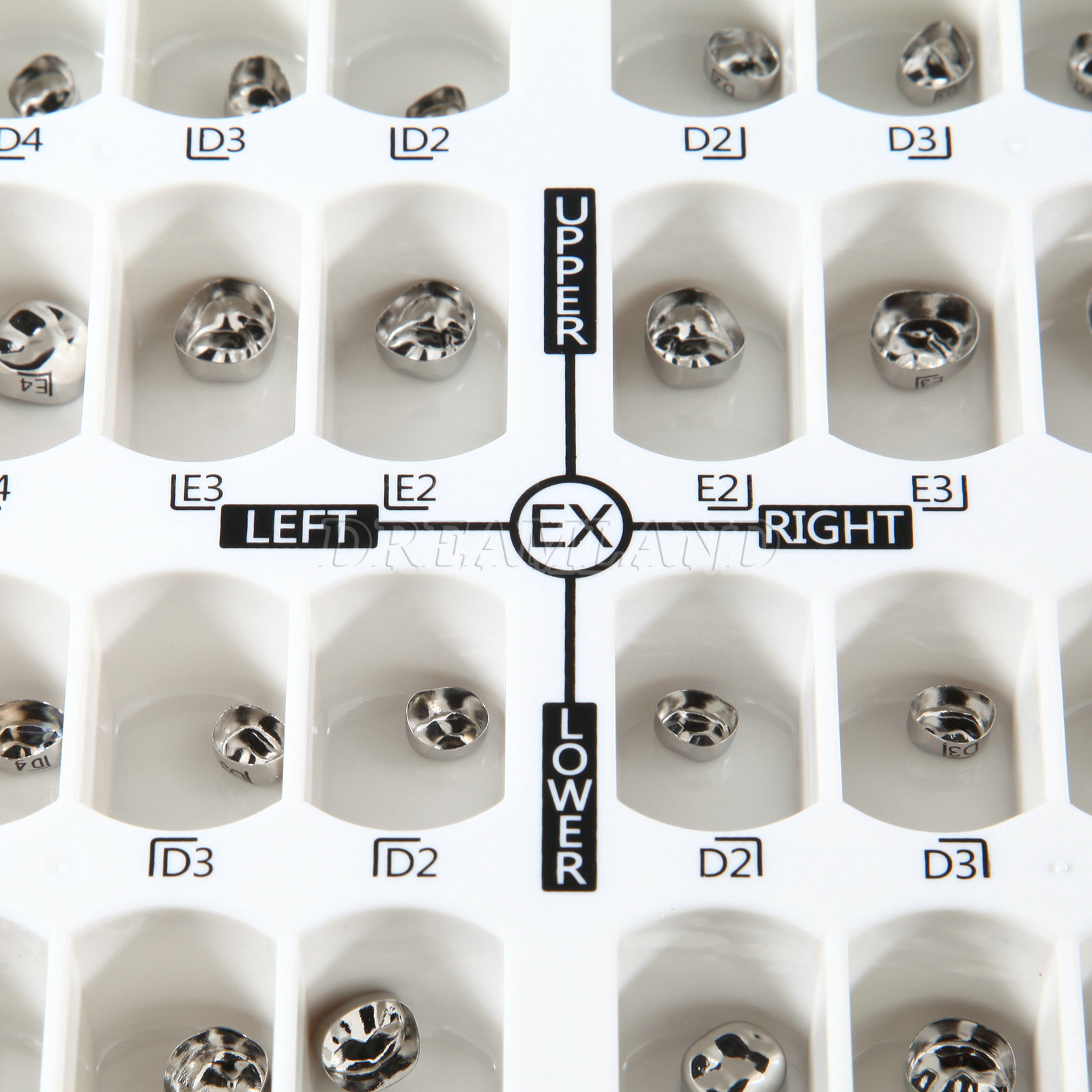 48 ASSORTED PRIMARY MOLAR STAINLESS STEEL CROWNS – COMPLETE KIT