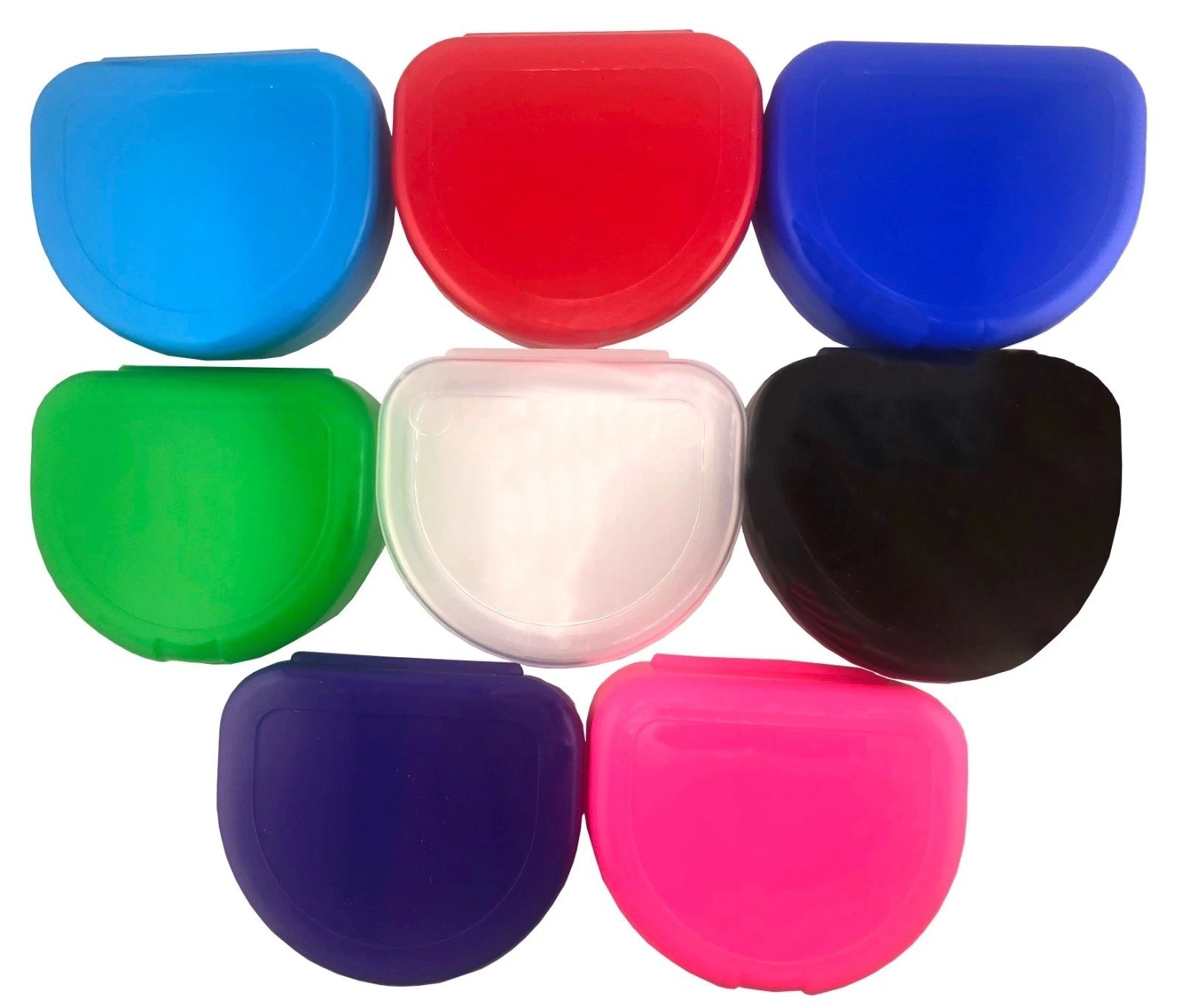 500 Mixed Colors Denture Retainer Box Orthodontic Dental Case Mouth Ortho Brace