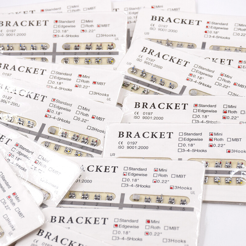 Dental Orthodontic Metal Bracket Braces Mini Standard Roth MBT Edgewise 25 Model
