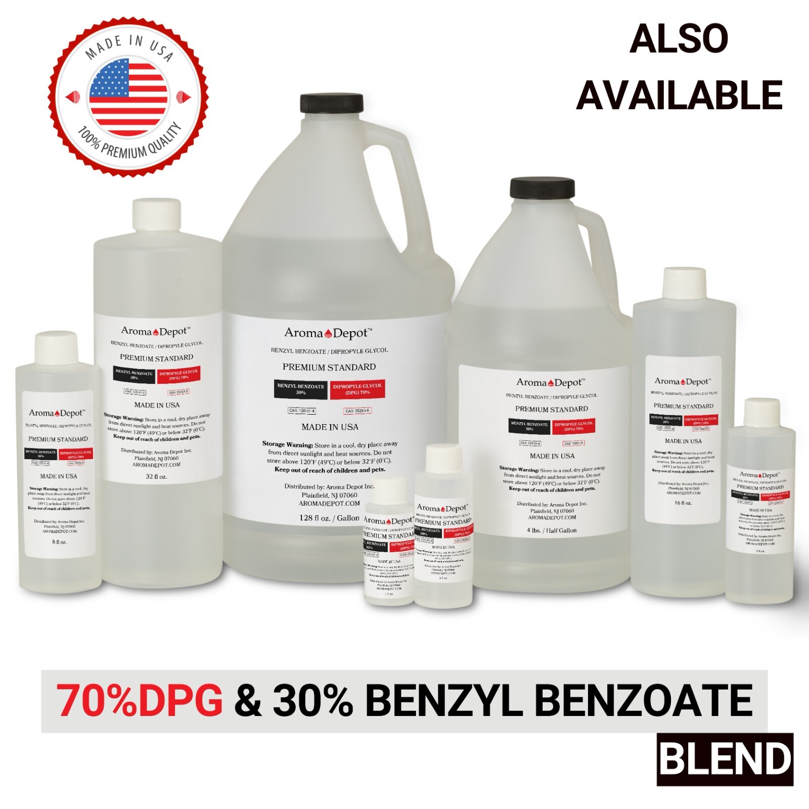 DPG Dipropylene Glycol & Benzyl Benzoate Combo Pack – Fragrance Oil Base Bulk