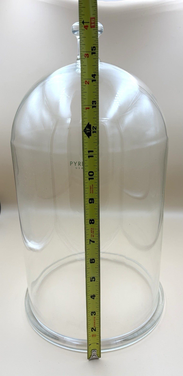 Pyrex Glass Bell Jar With Ground Flange