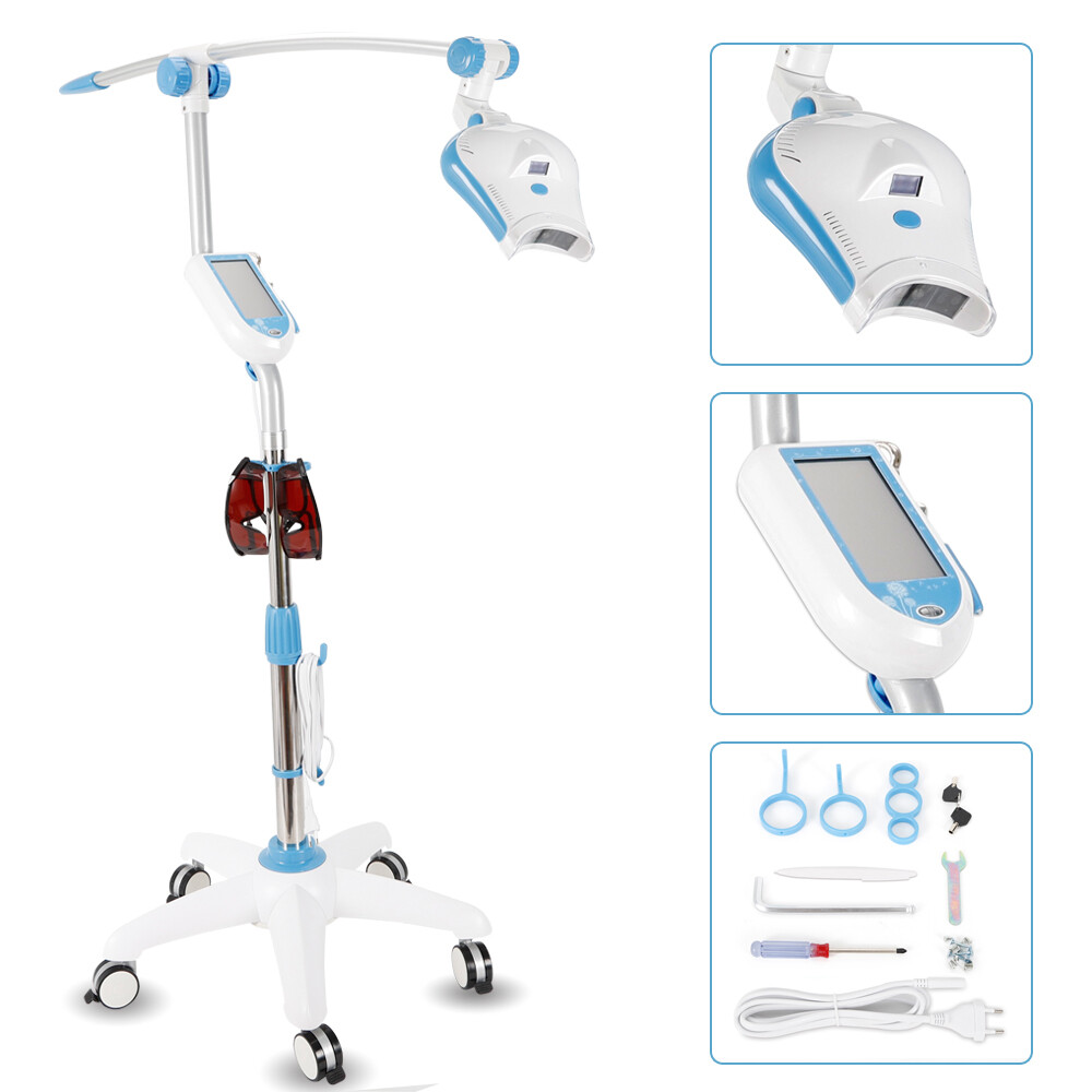 Dental Mobile LED Teeth Whitening Light Cold Light Lamp Tooth Bleaching Machine