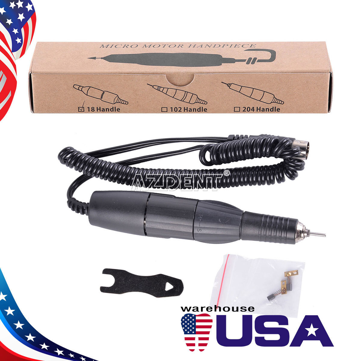 Marathon Dental Lab Electric Micromotor Polishing 35K rpm Handpiece /Polish Bur