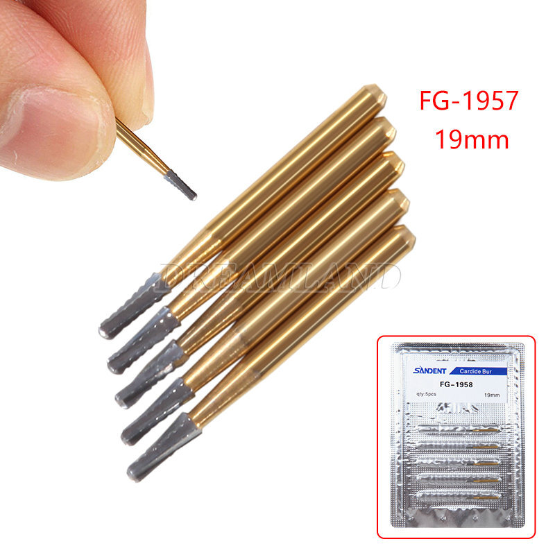Dental Tungsten Steel Carbide Crown Metal Cutting Burs For High Speed FG-1957