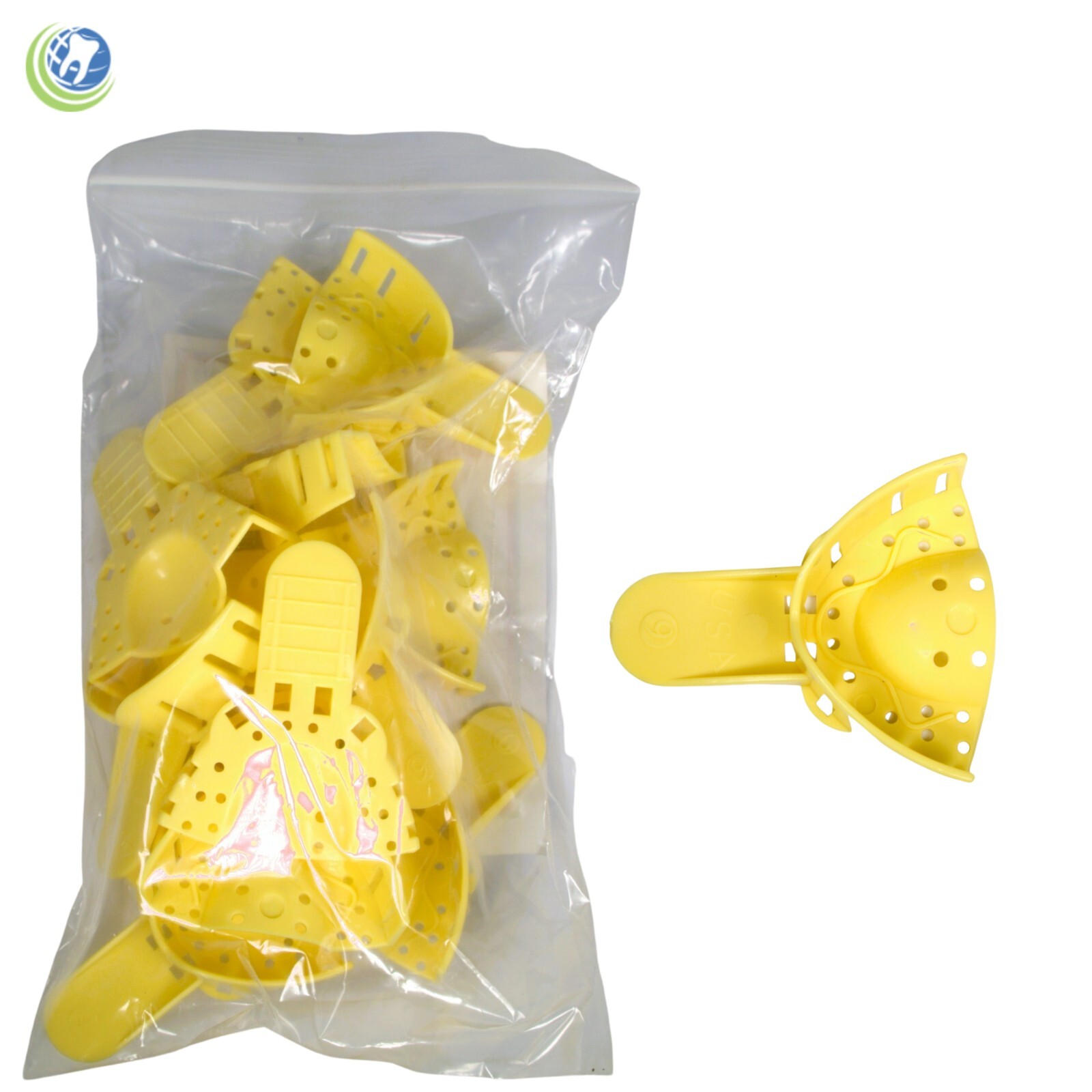 Dental Grillz Upper Anterior Teeth Plastic Mold Impression Trays UA #9 12/bag