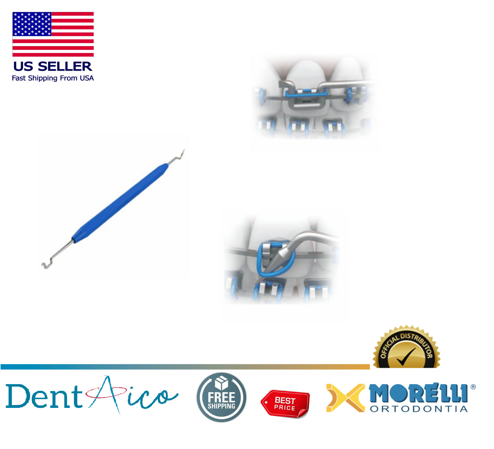 Morelli Elastic Ligature Applicator/Extractor Plastic Orthodontic Supply