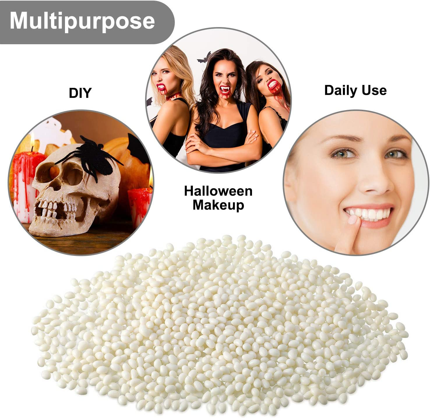 100g Moldable Thermal Teeth Whitening Gel Beads for Halloween Makeup