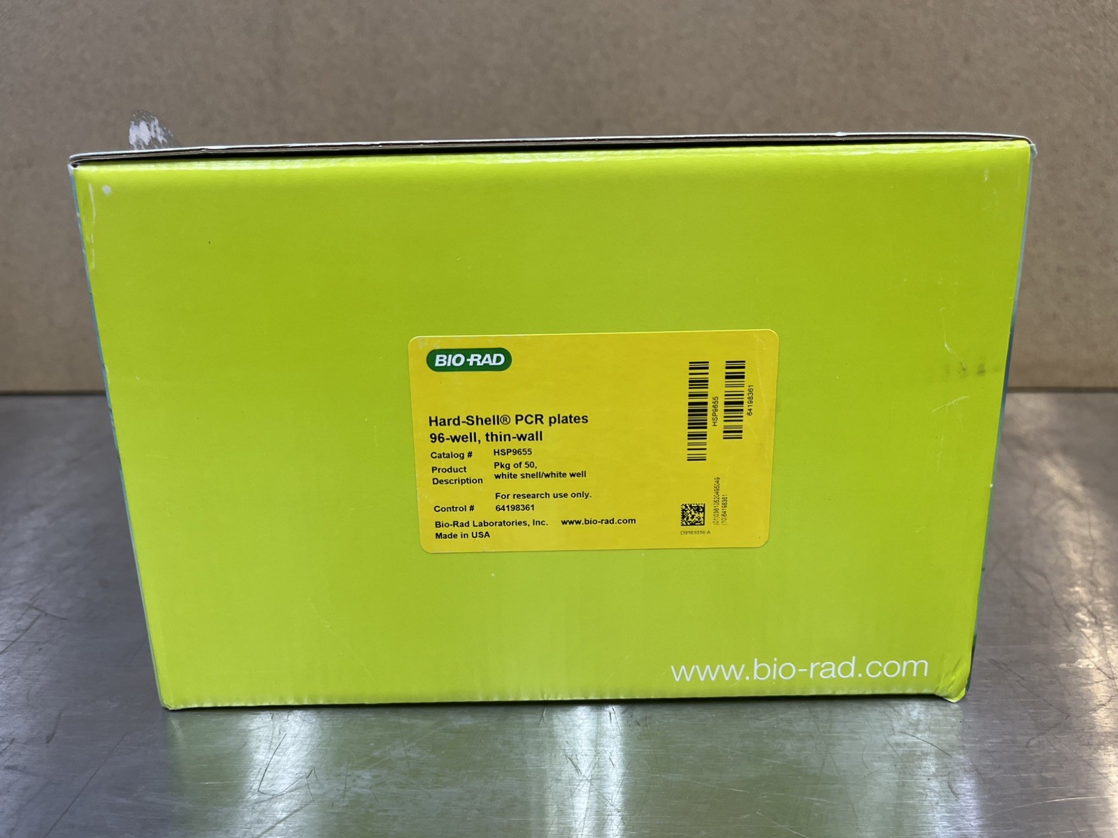 Bio Rad Cat No HSP9655 Hard Shell PCR Plates 96 Well Thin Wall
