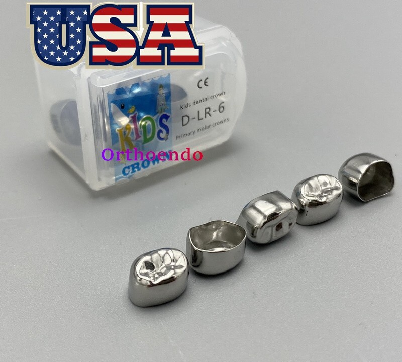 Dental Pediatric Crown Kids stainless steel molar crowns preformed Primary