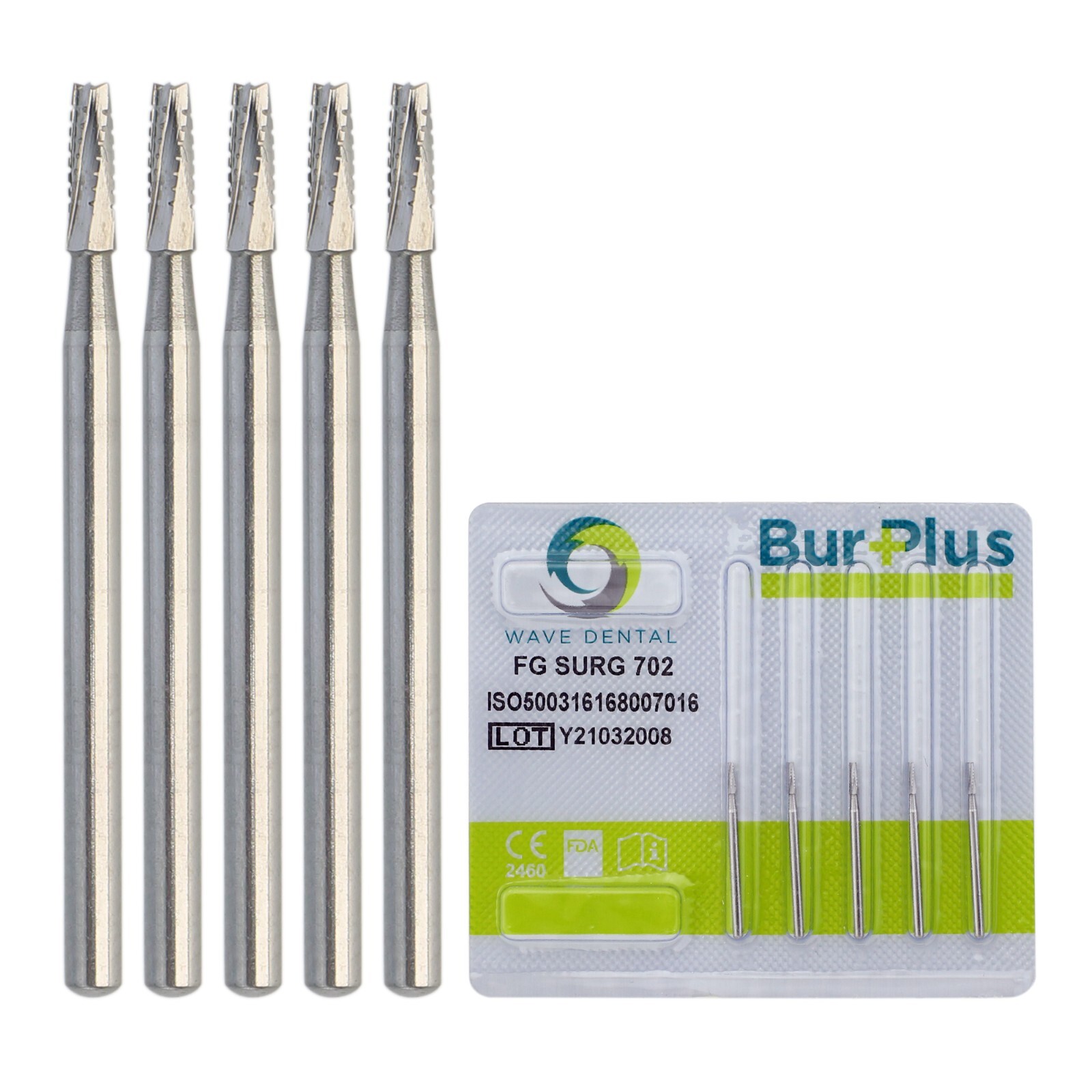 Wave Dental Surgical Length Bur Taper Fissure Carbide FGOS FG SL 25mm 702 702L