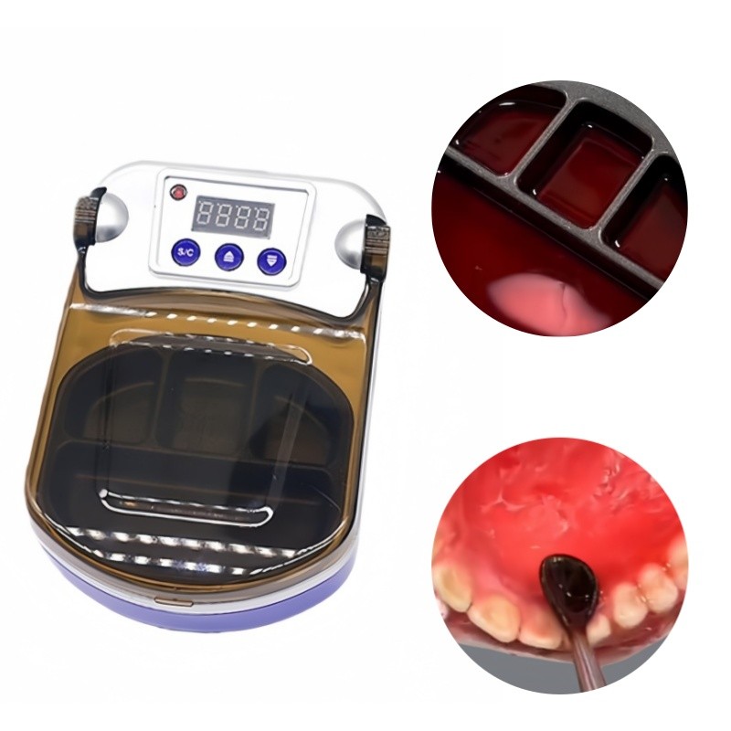 4 Well Dental Digital Wax Heater Dipping with LED Display Wax Heater Pot B Type