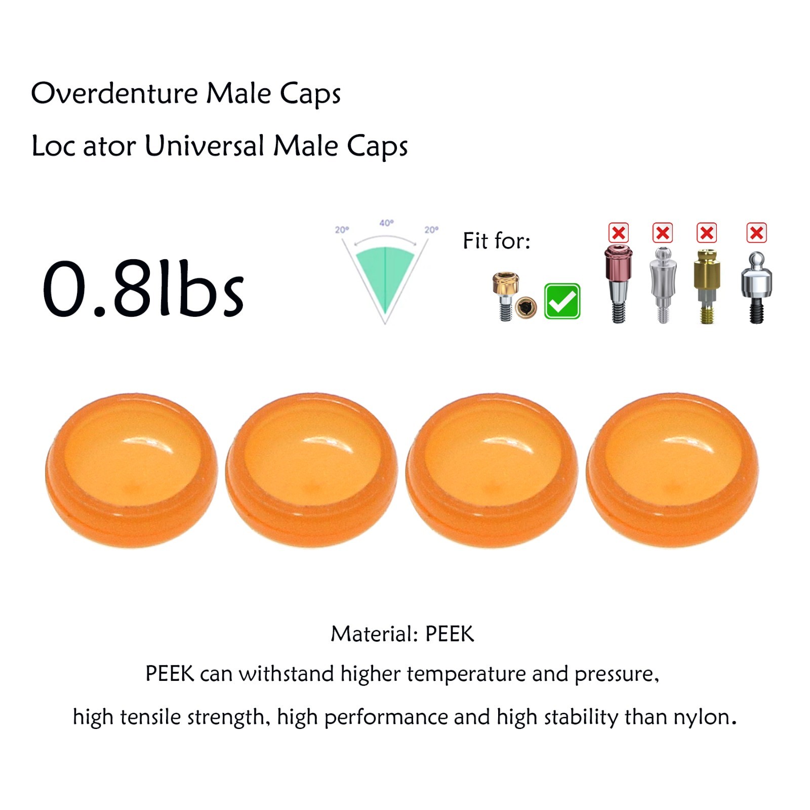 US For Nobel Active Biocare ZEST Locator Abutment Conical Connection NP/RP 1-5mm
