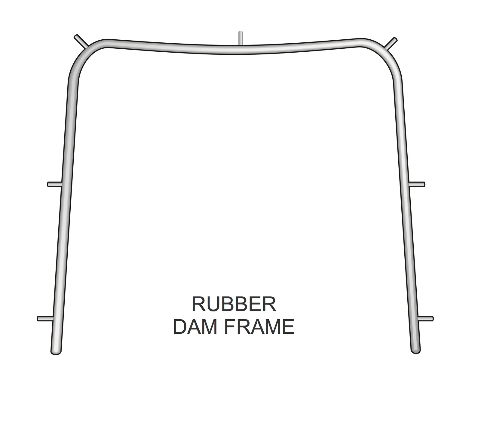 HiTeck Medical Instruments 1305 Rubber Dental Dam Frame Child 5″ 13cm