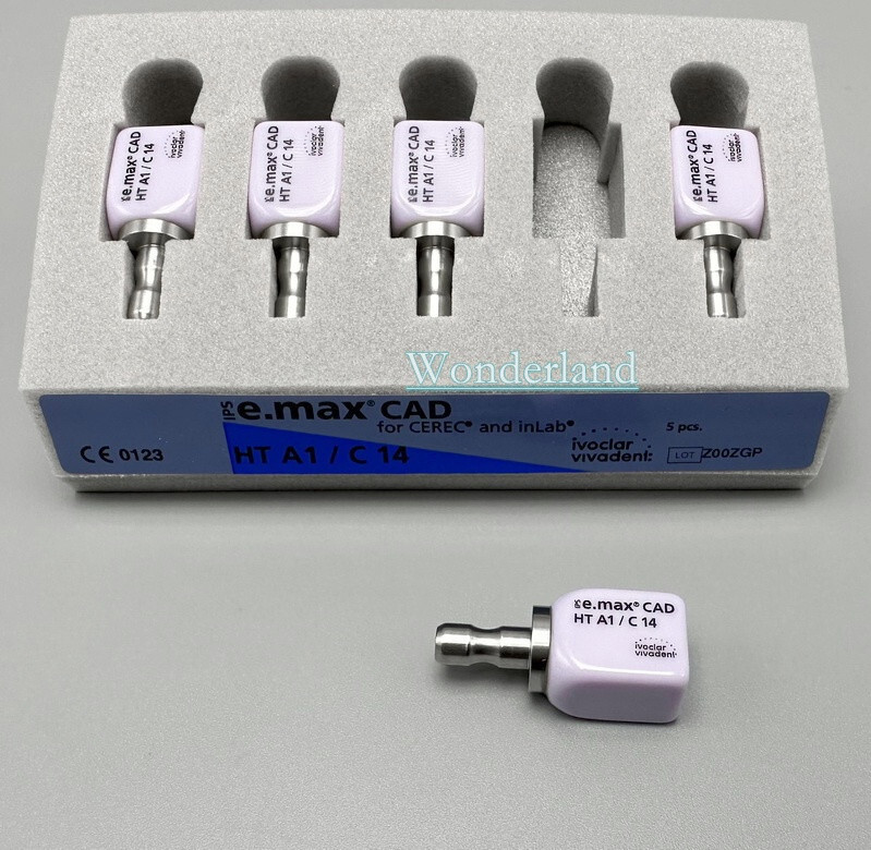 1/5Pcs IPS C14 Emax CAD CEREC Dental Lab Ceramic Blocks Cube Veneer LT HT A1/2/3