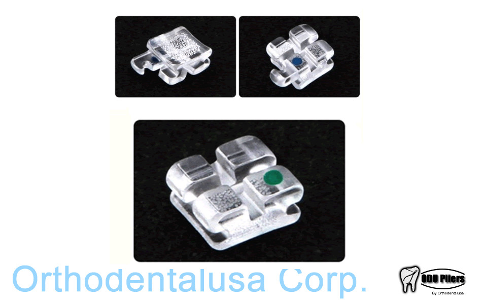 ORTHODONTIC Sapphire Bracket Roth .022″ With Hook 3,4,5 / 20 pcs/set SANDBLASTED