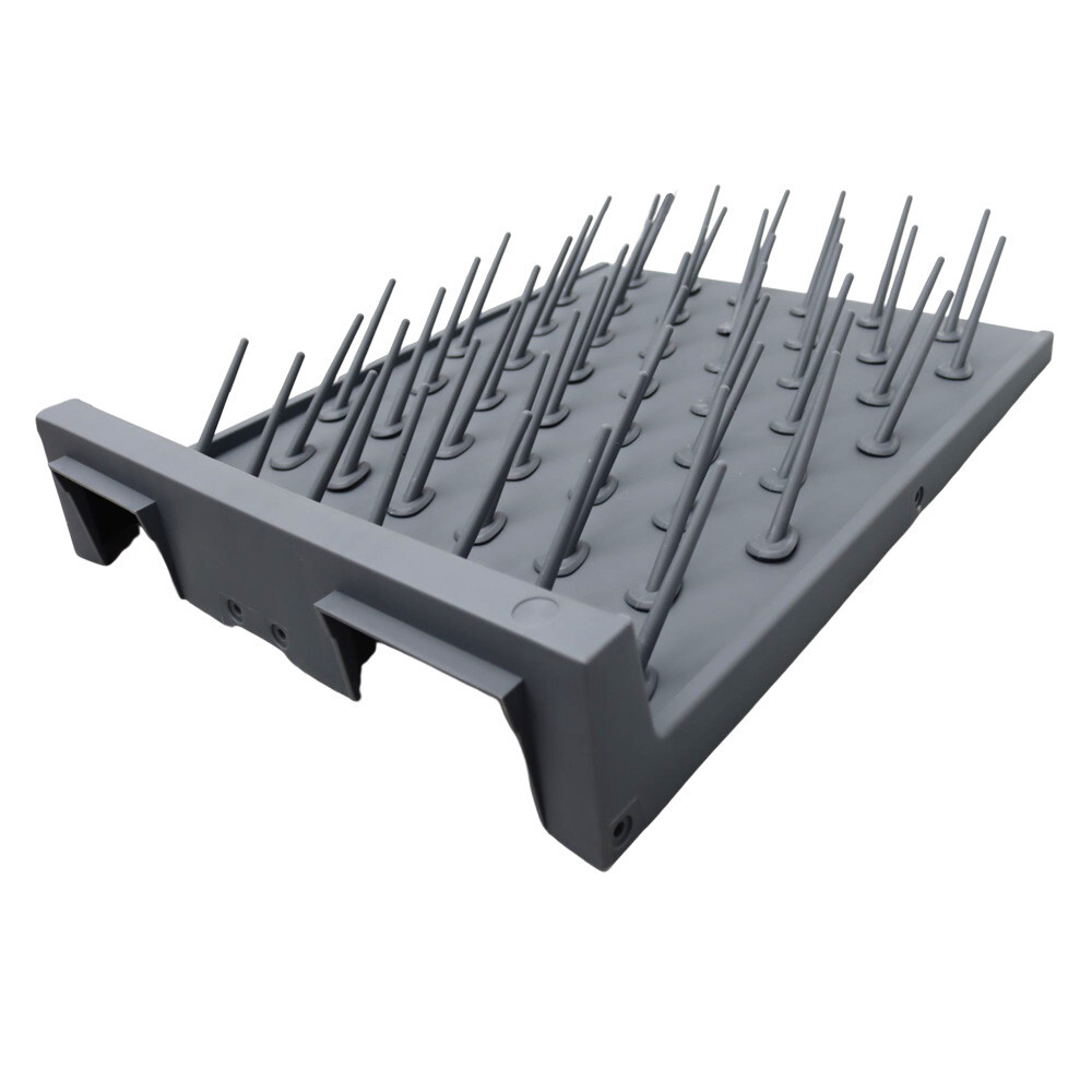 Detatchable 52-Pegs PP Drying Drip Rack Desk/Wall-mount for Test Tubes Flasks