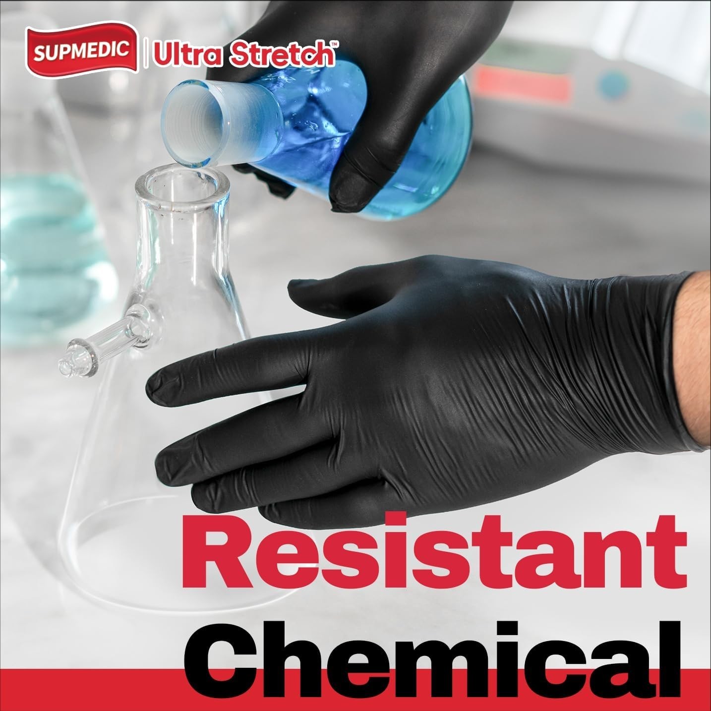 Black Industrial Disposable Nitrile Gloves 4 & 5 Mil Latex & Powder Free