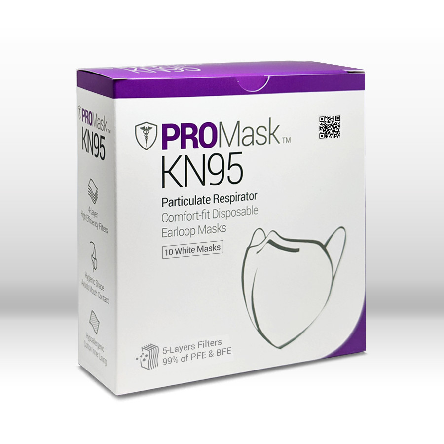 10/50/100 PROMask KN95 Disposable Face Masks 4 Layers Filters 95%+ PFE & BFE