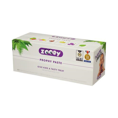 Zooby Prophy Paste for Kids Gluten Free w/ Xylitol plus 100 Cups +1 Cup Gripper