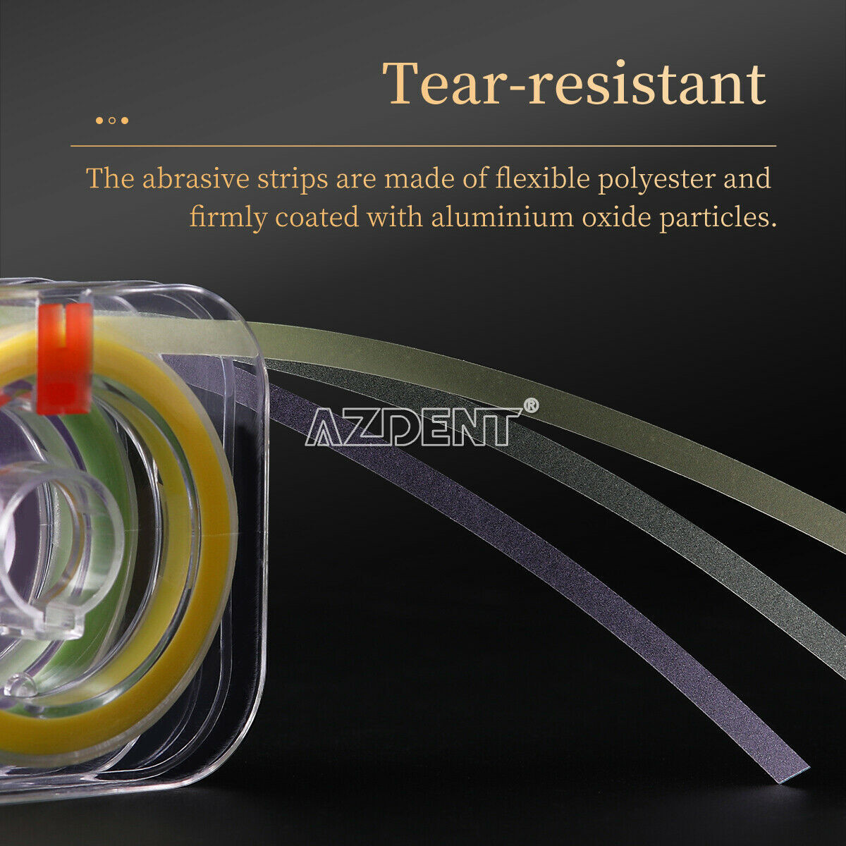 Dental Abrasive Strips Polyester Polishing Strip Coarse/Medium/Fine AZDENT