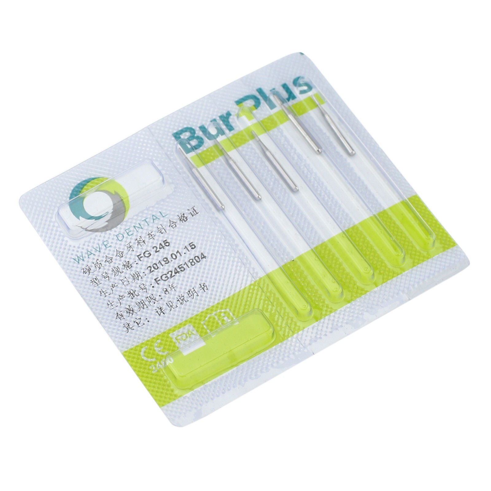 Wave Dental Tungsten Carbide Burs FG245 Friction Grip for High Speed Handpiece