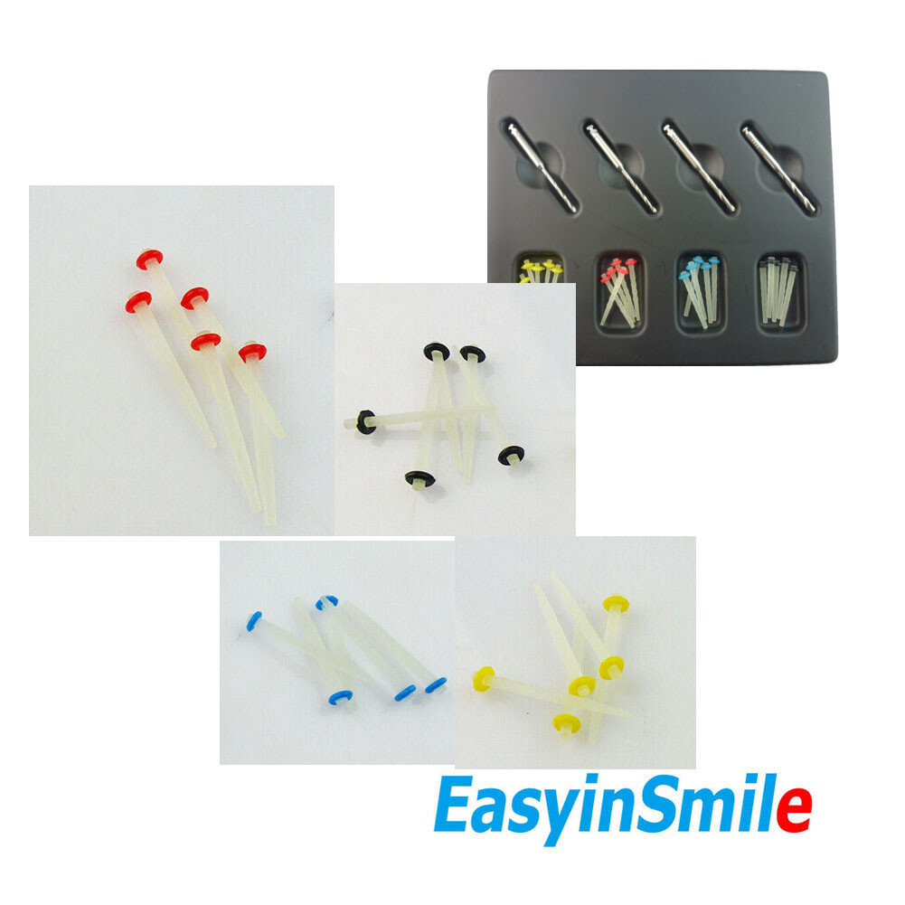 1Pack Dental Fibre Post and Core Screw Quartz Endodontic 4 Drills Easyinsmile