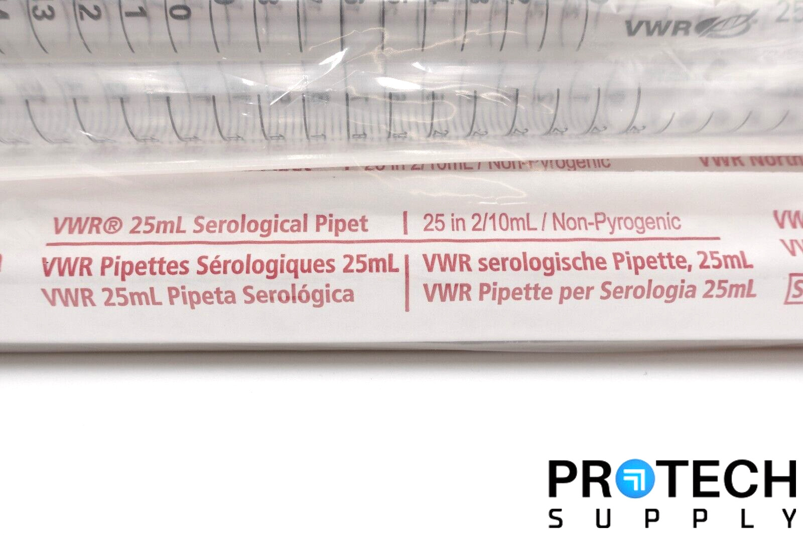 (25/Pk) VWR 89130-900 Disposable Serological Pipets 25mL NEW
